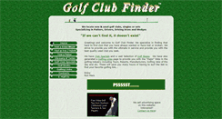 Desktop Screenshot of golfclubfinder.com