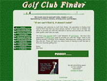 Tablet Screenshot of golfclubfinder.com